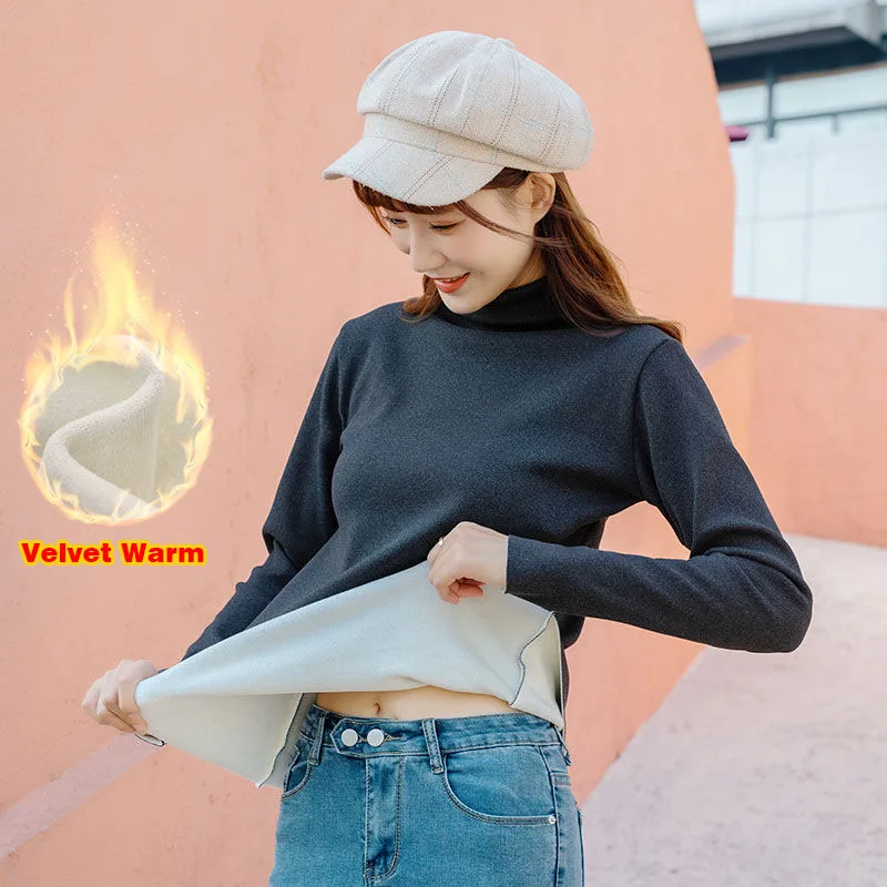2021 Winter Thick Warm Velvet Tops Women Fashion Turtleneck Sweater Pullover Female Black Pink Slim Jumper
2021 Winter Thick Warm Velvet Tops Women Fashion Turtleneck Sweater Pullover Female Black Pink Slim Jumper