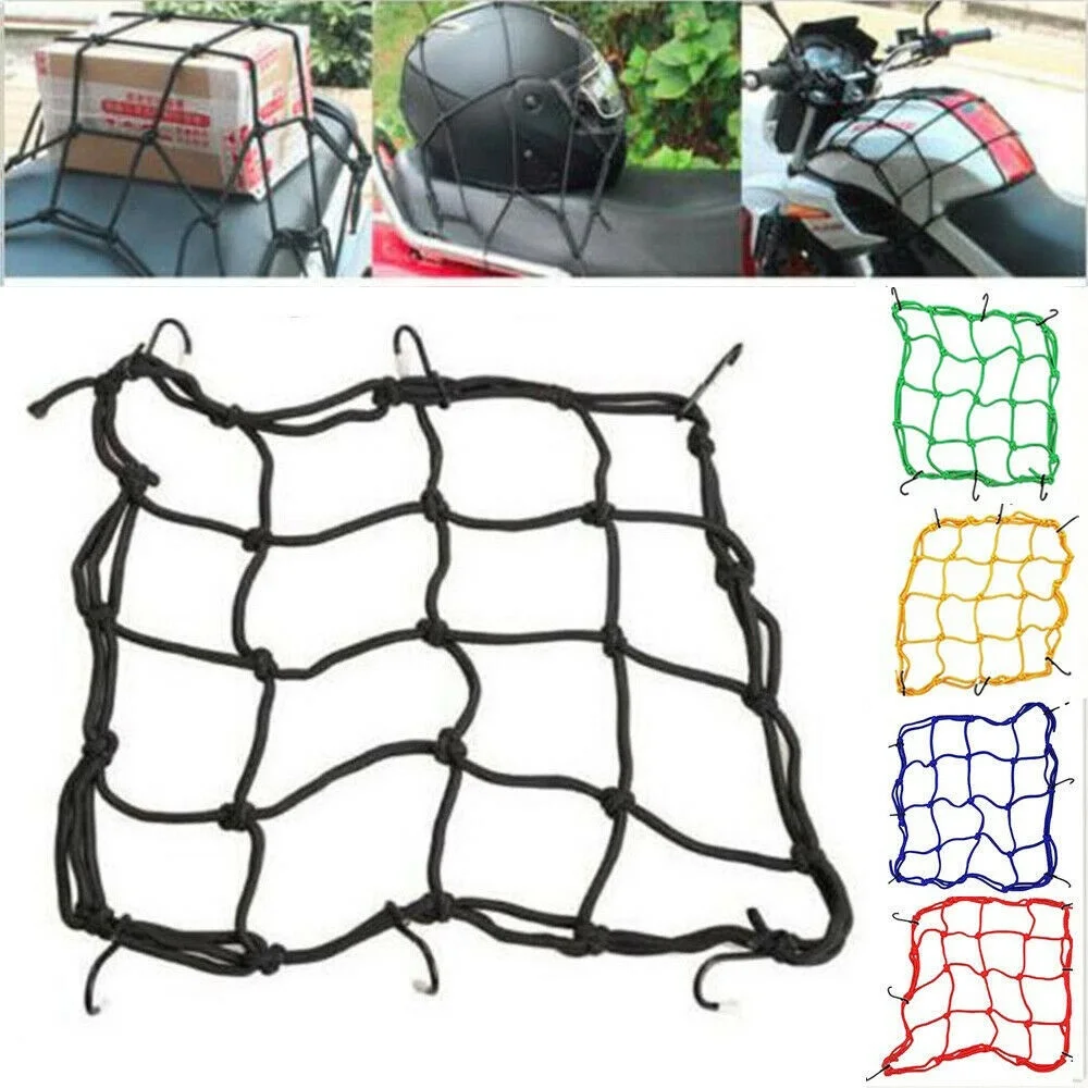 NEW Universal Bungee Cargo Net Motorbike Helmet Mesh Storage Motorcycle Helmet Bungee Luggage Hold Down Storage Cargo Organiser
NEW Universal Bungee Cargo Net Motorbike Helmet Mesh Storage Motorcycle Helmet Bungee Luggage Hold Down Storage Cargo Organiser