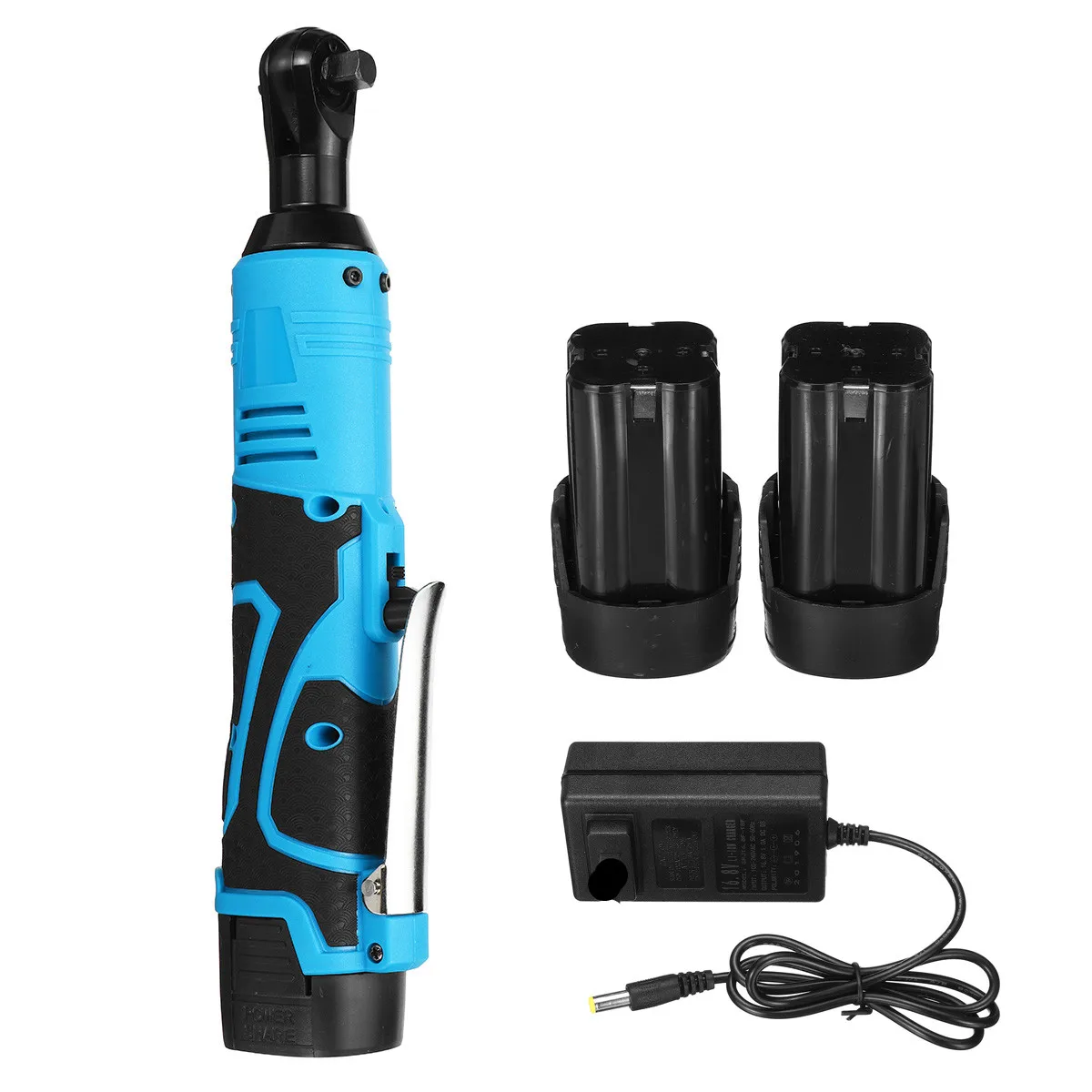 Doersupp 18V 60N.m Cordless Electric Wrench 3/8 Inch w/2 Batterys Power 90 Degree Right Angle Wrench Tool Battery Charger Kit
Doersupp 18V 60N.m Cordless Electric Wrench 3/8 Inch w/2 Batterys Power 90 Degree Right Angle Wrench Tool Battery Charger Kit