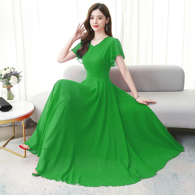 Bohemian beach dress women's summer dress 2021 new seaside holiday slim chiffon dress
Bohemian beach dress women's summer dress 2021 new seaside holiday slim chiffon dress