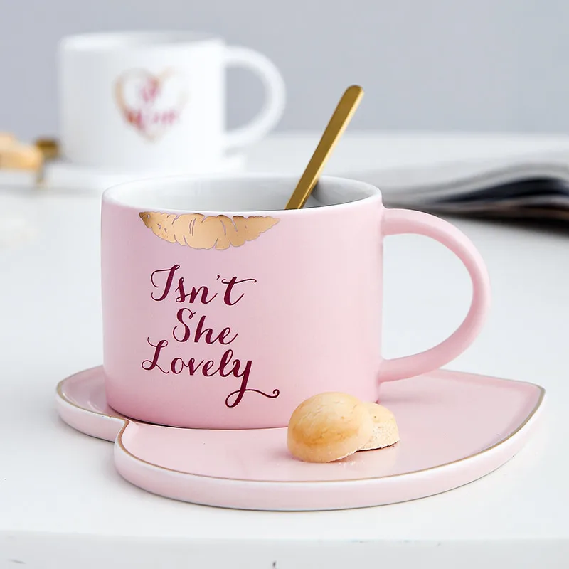 Luxury Nordic Ceramic Coffee Cup with Spoon Minimalist Pink Office Afternoon Tea Cups Home Porcelain Cup and Saucer Set MM60BYD
Luxury Nordic Ceramic Coffee Cup with Spoon Minimalist Pink Office Afternoon Tea Cups Home Porcelain Cup and Saucer Set MM60BYD