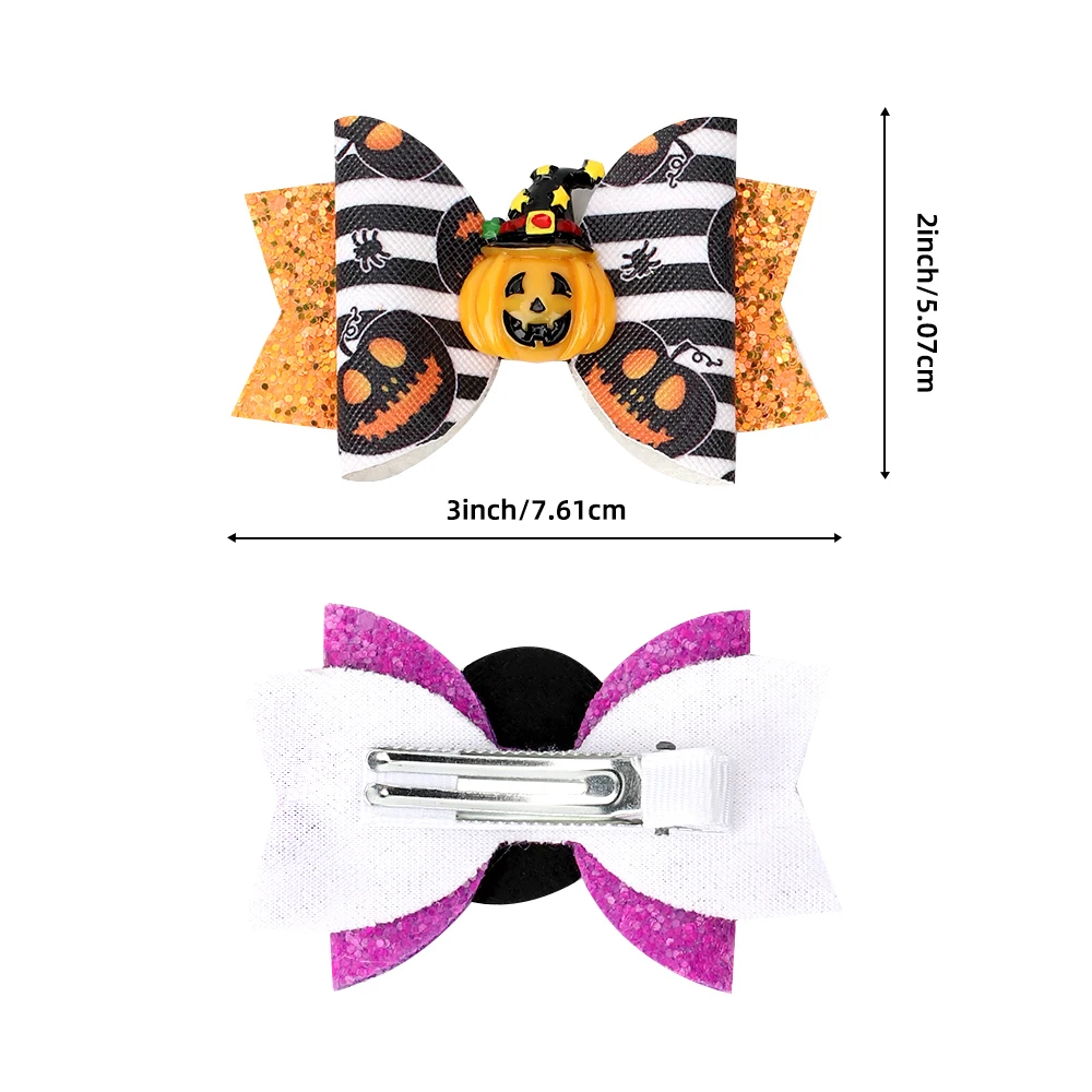 Sequins Hair Bows Pumpkin Printing Halloween Hair Clips For Girls Festival Party Handmade Hairgrips Hair Accessories
Sequins Hair Bows Pumpkin Printing Halloween Hair Clips For Girls Festival Party Handmade Hairgrips Hair Accessories
