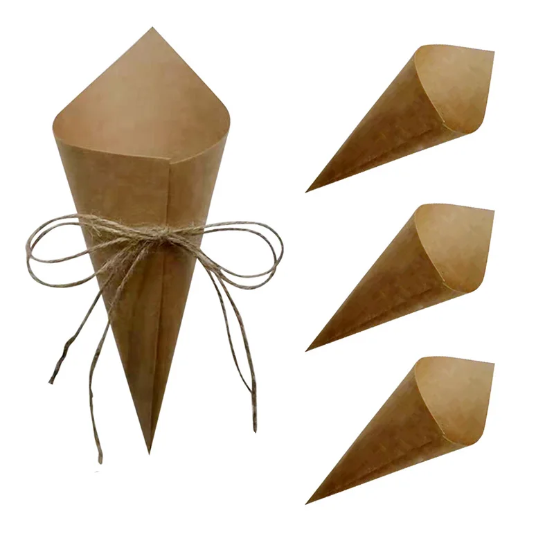 30PCS Custom Wedding Confetti kraft Paper Petals Candy Placed Natural Confetti Cones For Wedding Party Birthday Party Decoration
30PCS Custom Wedding Confetti kraft Paper Petals Candy Placed Natural Confetti Cones For Wedding Party Birthday Party Decoration