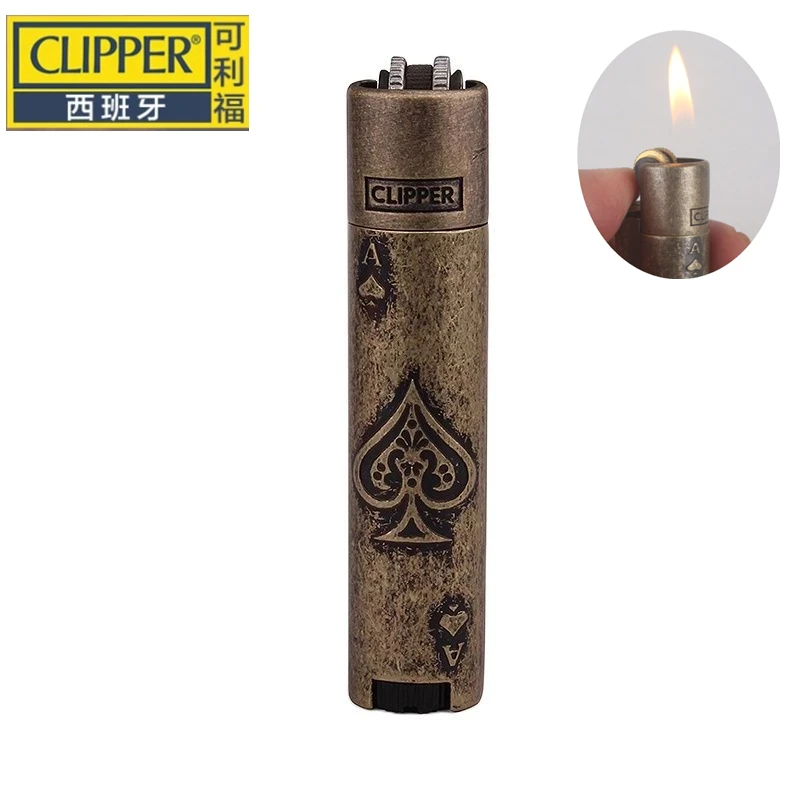 New Original Clipper From Spain Metal Free Fire Butane Gas Jet Torch Lighter Portable Grinding Wheel Flint Inflatable Lighters
New Original Clipper From Spain Metal Free Fire Butane Gas Jet Torch Lighter Portable Grinding Wheel Flint Inflatable Lighters