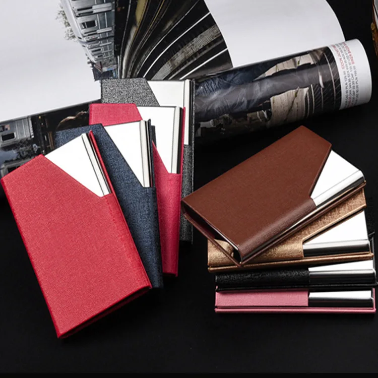 White-collar fashion business Business Card Holder Metal porte carte de visite Business card case Laser LOGO customization
White-collar fashion business Business Card Holder Metal porte carte de visite Business card case Laser LOGO customization
