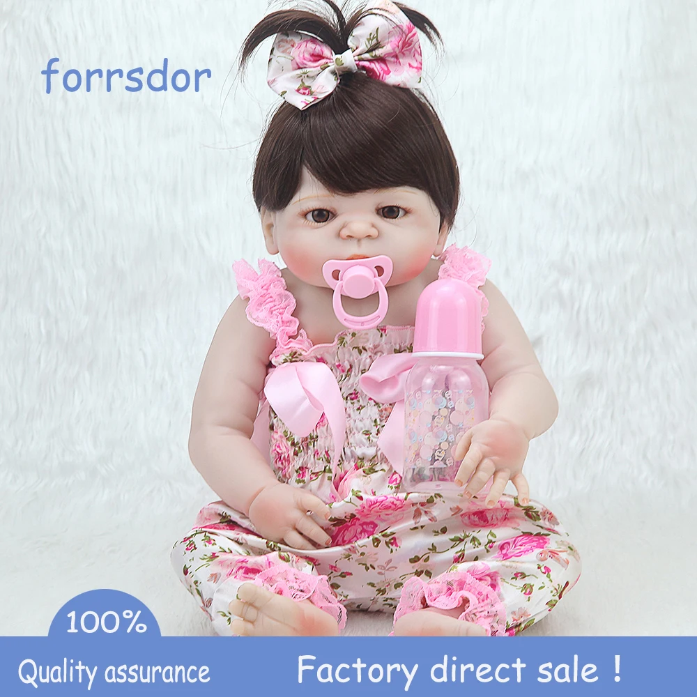 Forrsdor 55CM full Soft Silicone Reborn Baby Doll Girl Toys Lifelike Babies Boneca Bath Toy Newborn Princess victoria girl
Forrsdor 55CM full Soft Silicone Reborn Baby Doll Girl Toys Lifelike Babies Boneca Bath Toy Newborn Princess victoria girl