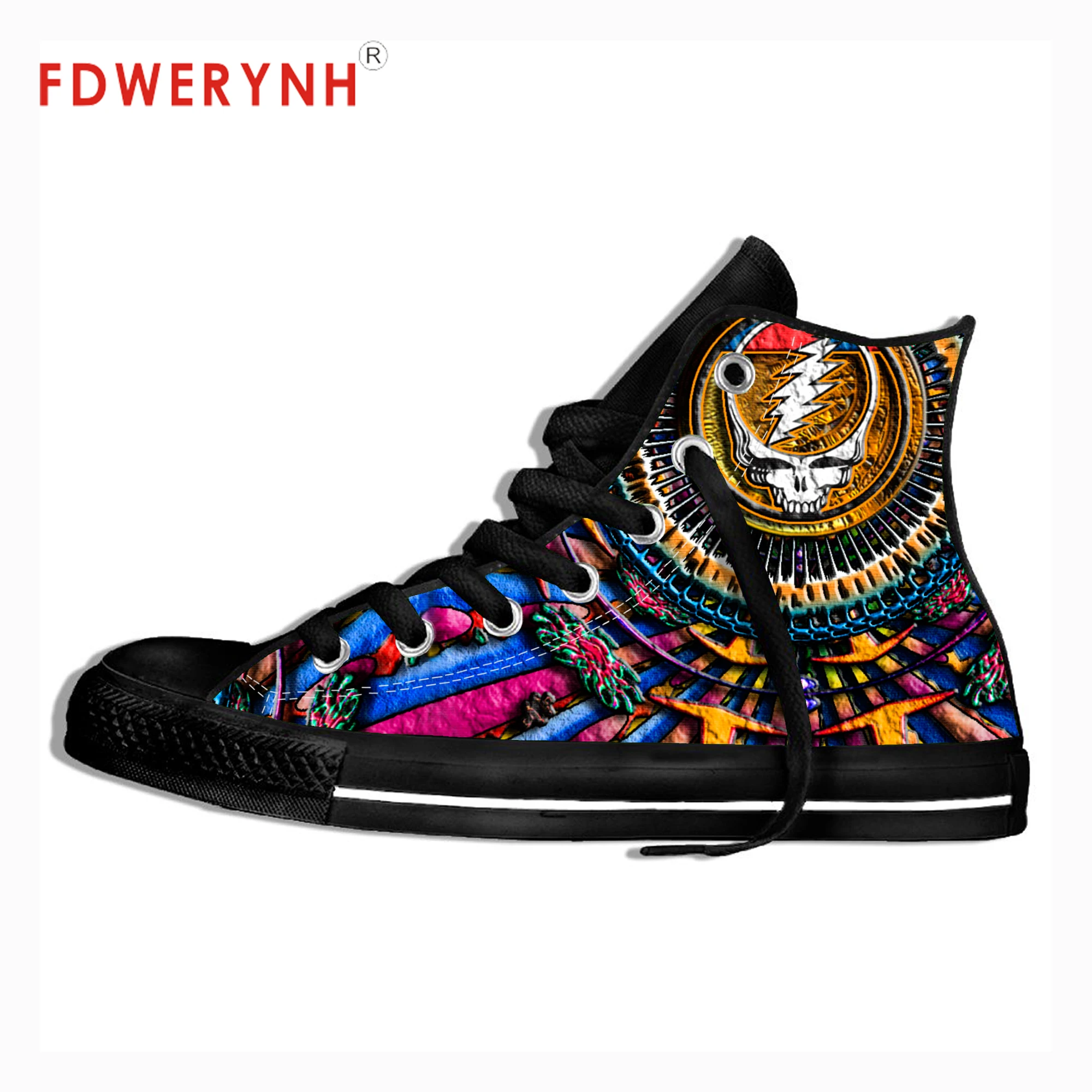 Mens Casual Shoes Black Hot Sale For Grateful Dead Big Logo Doodling Fashion Cool Street Breathable Brand Classic Canvas Shoes
Mens Casual Shoes Black Hot Sale For Grateful Dead Big Logo Doodling Fashion Cool Street Breathable Brand Classic Canvas Shoes