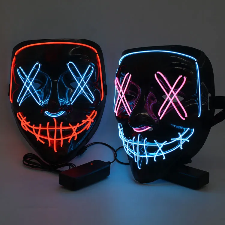 Halloween LED Lamp Decoratie Glowing Led Masker Party Masque Masker Neon Light Glow In The Dark Horror Halloween Party Decoratie
Halloween LED Lamp Decoratie Glowing Led Masker Party Masque Masker Neon Light Glow In The Dark Horror Halloween Party Decoratie