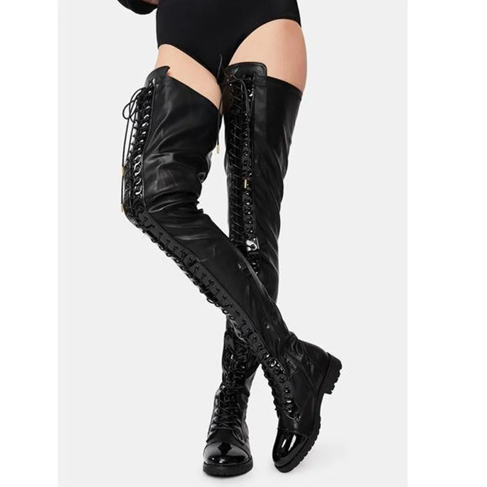 Brand New Female Boots Platform Square Heel Zip Cross-tied 2021 Winter Comfy Woman Over The Knee High Boots Shoes Big Size 46
Brand New Female Boots Platform Square Heel Zip Cross-tied 2021 Winter Comfy Woman Over The Knee High Boots Shoes Big Size 46