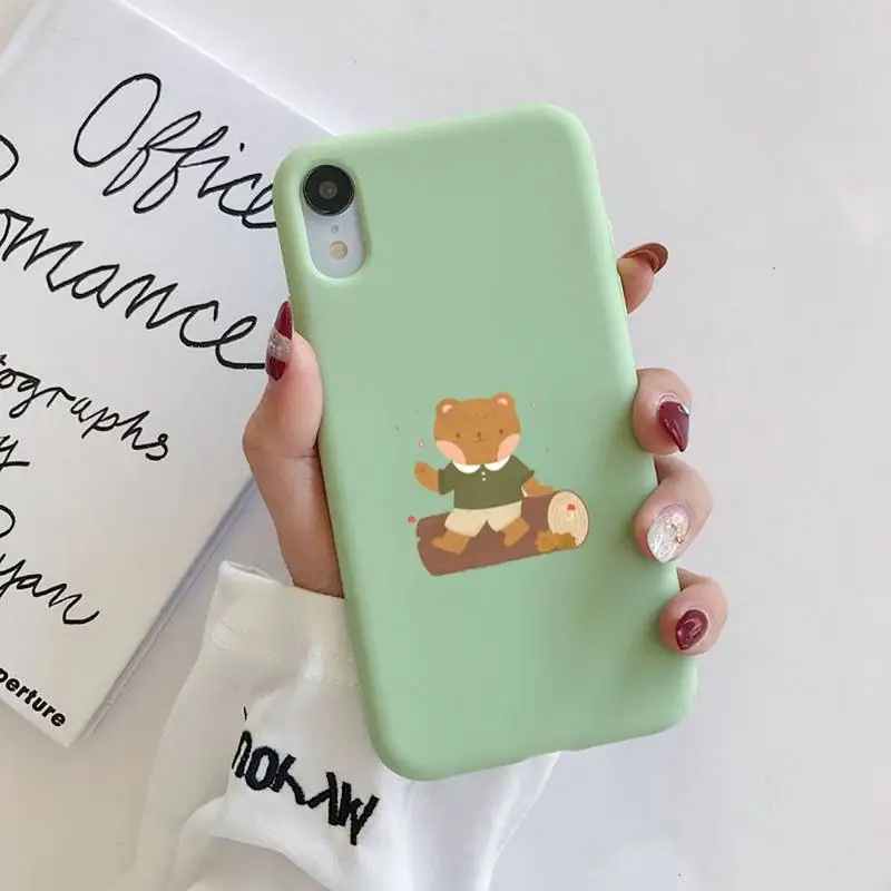 Cartoon Bear Liquid Silicone Phone Case For iphone 11 Pro Max X XS Max XR Solid Candy Color Shell For iPhone 7 8 6 6S Plus
Cartoon Bear Liquid Silicone Phone Case For iphone 11 Pro Max X XS Max XR Solid Candy Color Shell For iPhone 7 8 6 6S Plus