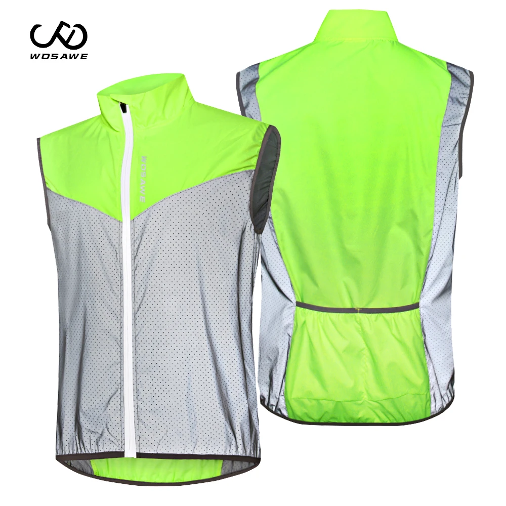 WOSAWE Reflective Cycling Vest Breathable Windproof MTB Road Bike Bicycle Sleeveless Vest Night Running Ultralights Windbreaker
WOSAWE Reflective Cycling Vest Breathable Windproof MTB Road Bike Bicycle Sleeveless Vest Night Running Ultralights Windbreaker