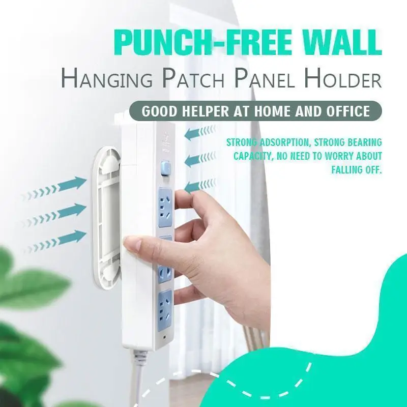 Punch-Free Wall Hanging Patch Panel Holder Wall-mounted Cable Holders Traceless Board Racks Hanging Socket Organizer Holder
Punch-Free Wall Hanging Patch Panel Holder Wall-mounted Cable Holders Traceless Board Racks Hanging Socket Organizer Holder