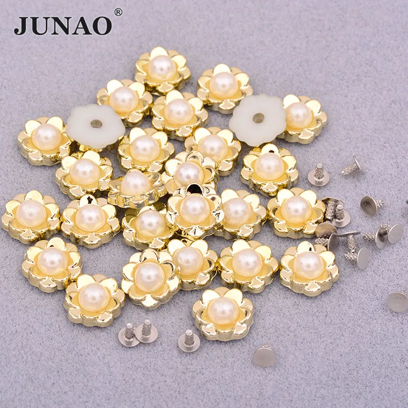 JUNAO 100pcs 12mm 15mm Beige Pearl Flowers Rhinestone Decorative Rivets Spikes Pearl Beads Appliques for DIY Leather Shoes
JUNAO 100pcs 12mm 15mm Beige Pearl Flowers Rhinestone Decorative Rivets Spikes Pearl Beads Appliques for DIY Leather Shoes
