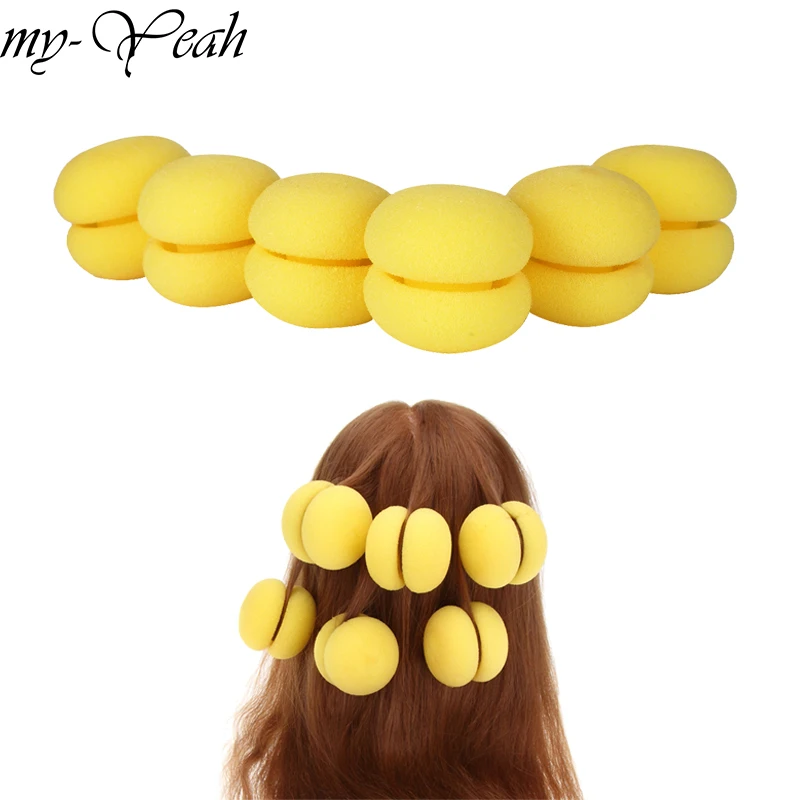 6 шт. волшебные губки для завивки волос|hairdressing rollers|roller hairhair curler roller tool |