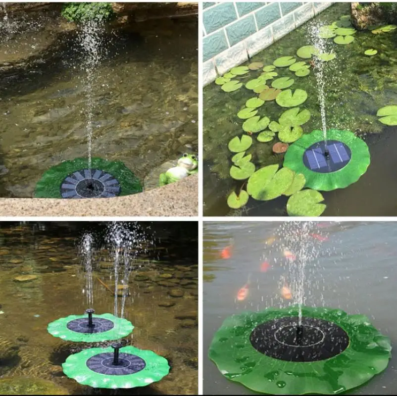 Solar Powered Water Pump Panel Kit Lotus Leaf Floating Pump Water Fountain Pump For Pool Garden Pond Watering Submersible Pumps
Solar Powered Water Pump Panel Kit Lotus Leaf Floating Pump Water Fountain Pump For Pool Garden Pond Watering Submersible Pumps
