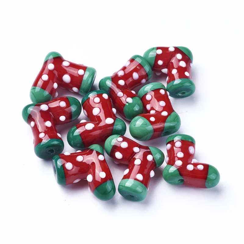 Handmade Lampwork Beads 20pcs Red/Colorful Christmas Stocking Bead for Making DIY Christmas Gifts Jewelry
Handmade Lampwork Beads 20pcs Red/Colorful Christmas Stocking Bead for Making DIY Christmas Gifts Jewelry