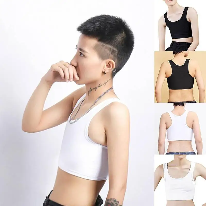 Summer Comfortable Side Buckle Short Vest Undershirt Tomboy Breathable Sports Invisible Flat Chest Binder Cos Bra Les Underwear
Summer Comfortable Side Buckle Short Vest Undershirt Tomboy Breathable Sports Invisible Flat Chest Binder Cos Bra Les Underwear