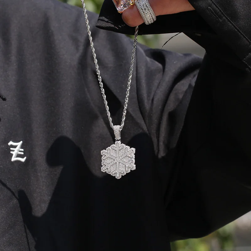 Hip Hop Micro Paved Cubic Zirconia Bling Iced Out Snowflake Pendants Necklace for Women Men Unisex Fashion Jewelry Drop Shipping
Hip Hop Micro Paved Cubic Zirconia Bling Iced Out Snowflake Pendants Necklace for Women Men Unisex Fashion Jewelry Drop Shipping