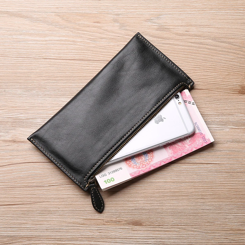 Men's Long Leather Ultra-thin Wallets Zipper Wallet Female Top Layer Cowhide Mobile Wallet Unisex Coin Purse Card Holder
Men's Long Leather Ultra-thin Wallets Zipper Wallet Female Top Layer Cowhide Mobile Wallet Unisex Coin Purse Card Holder