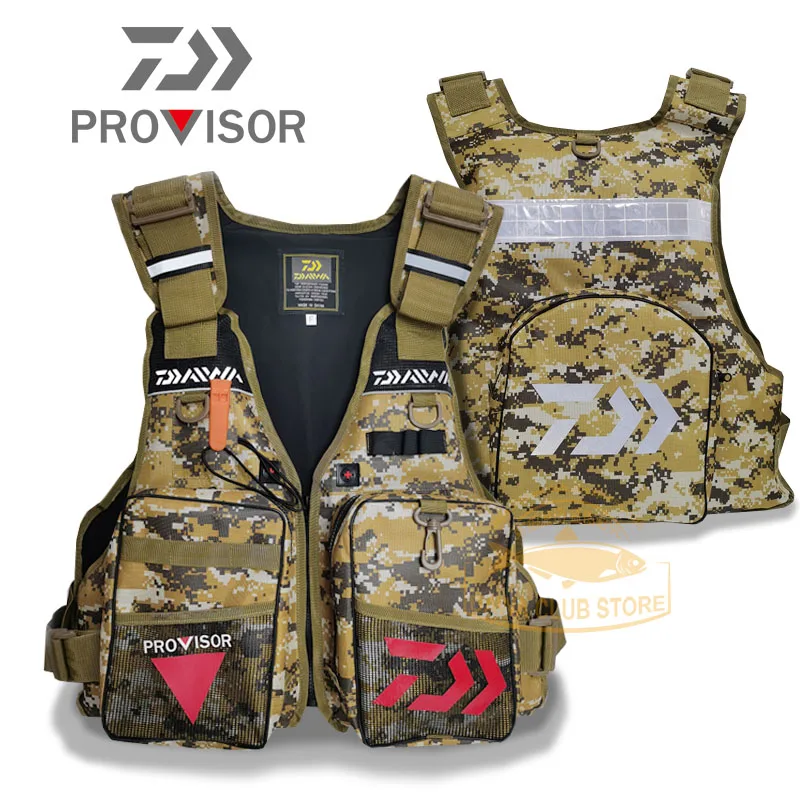 2020 DAWA Fishing Life Jacket Reflected Light Rescue Warning Fishing Vest Multi-Function Multi Pocket High Buoyancy Life Jacket
2020 DAWA Fishing Life Jacket Reflected Light Rescue Warning Fishing Vest Multi-Function Multi Pocket High Buoyancy Life Jacket