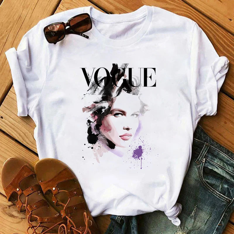 New Vogue T-shirts Harajuku Summer Ulzzang Female Tshirt Leisure Fashion Aesthetic Female Tshirt Camisetas Verano Mujer
New Vogue T-shirts Harajuku Summer Ulzzang Female Tshirt Leisure Fashion Aesthetic Female Tshirt Camisetas Verano Mujer