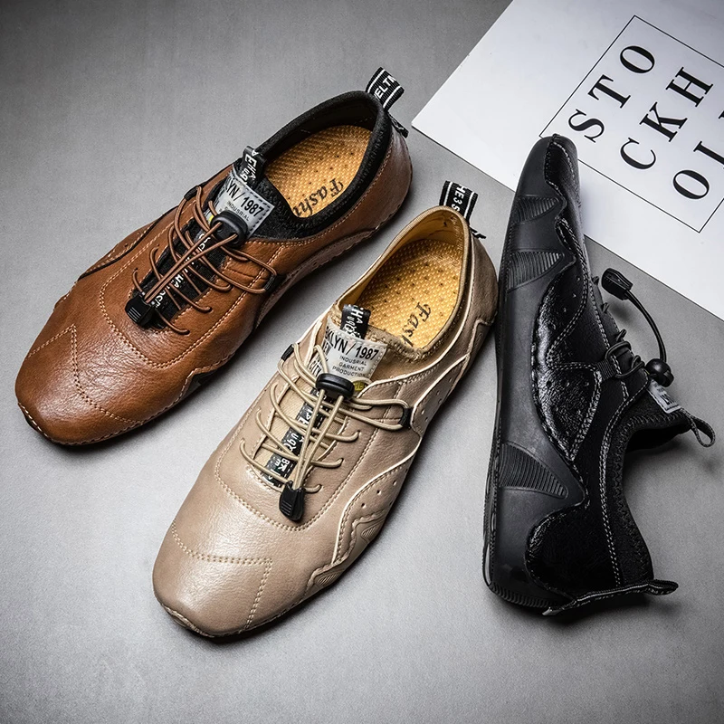2021 New Men's Loafers Leather Fashion Casual Soft Non-Slip Driving Shoes Hot-Selling Luxury Brand Business Lace-Up Loafers
2021 New Men's Loafers Leather Fashion Casual Soft Non-Slip Driving Shoes Hot-Selling Luxury Brand Business Lace-Up Loafers