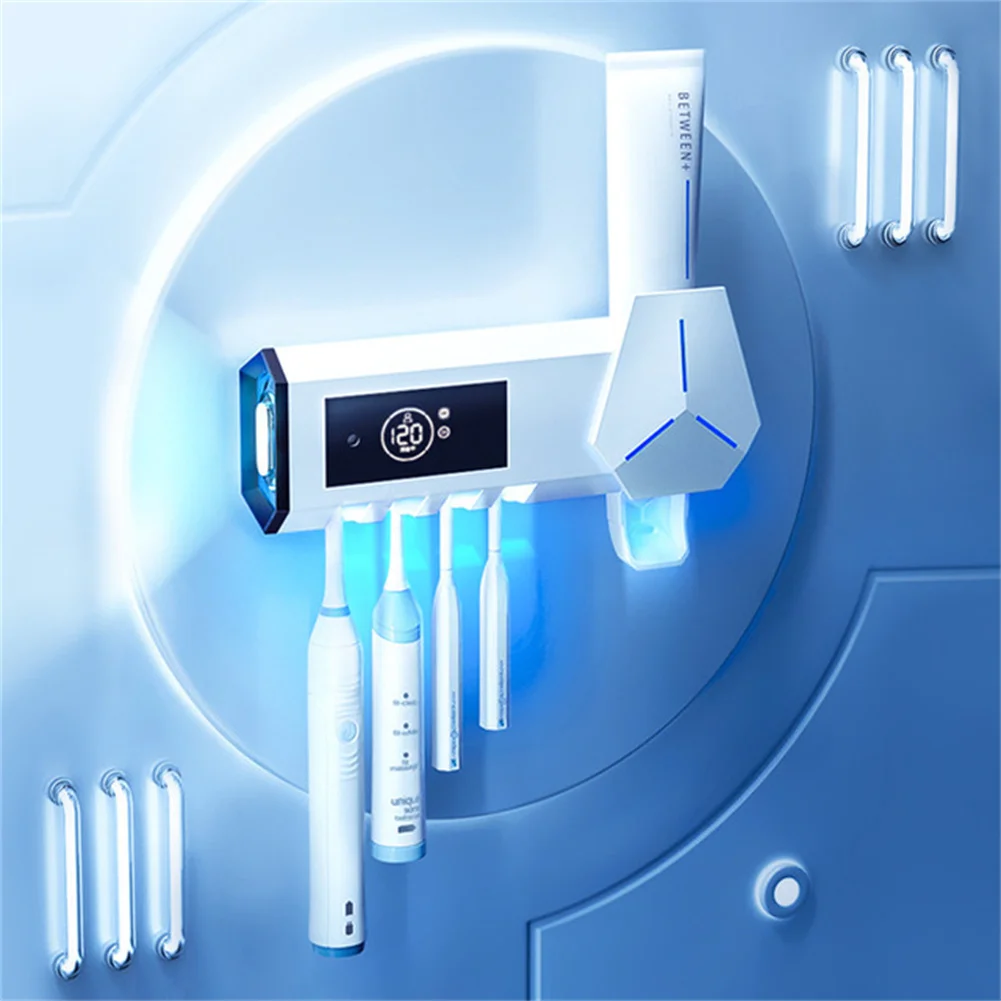 Smart Toothbrush Sterilizer UV Toothbrush Holder Automatic Toothpaste Squeezer Dispenser Home Bathroom Accessories Set
Smart Toothbrush Sterilizer UV Toothbrush Holder Automatic Toothpaste Squeezer Dispenser Home Bathroom Accessories Set