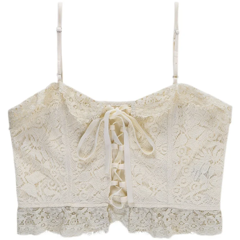 Kywommnz Lace Ruffled Camisole Women's Summer 2021 New Style Straps Show Chest Short Sexy Top E2579
Kywommnz Lace Ruffled Camisole Women's Summer 2021 New Style Straps Show Chest Short Sexy Top E2579