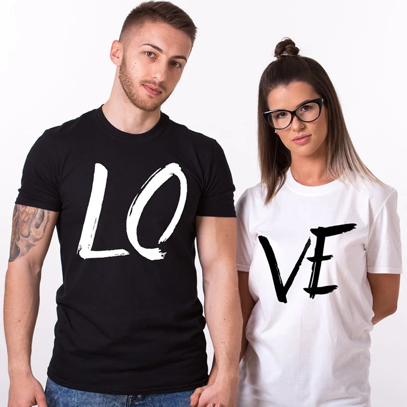 Unisex Cotton Short Sleeve O Neck Couple Tshirt Couples LOVE Couples Shirts LOVE Matching
Unisex Cotton Short Sleeve O Neck Couple Tshirt Couples LOVE Couples Shirts LOVE Matching