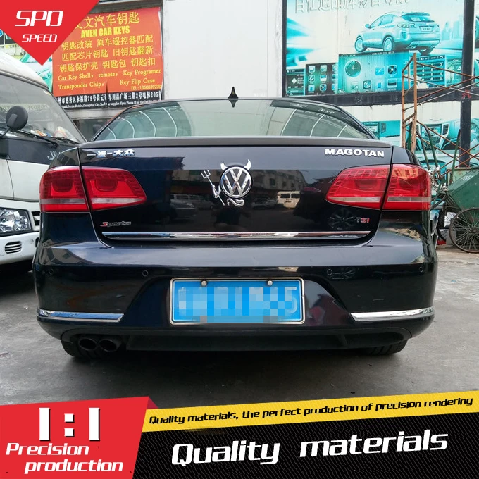 Спойлер Magotan для Passat B7 АБС пластик цветной задний спойлер Volkswagen 2013 2015|rear spoiler|car rear