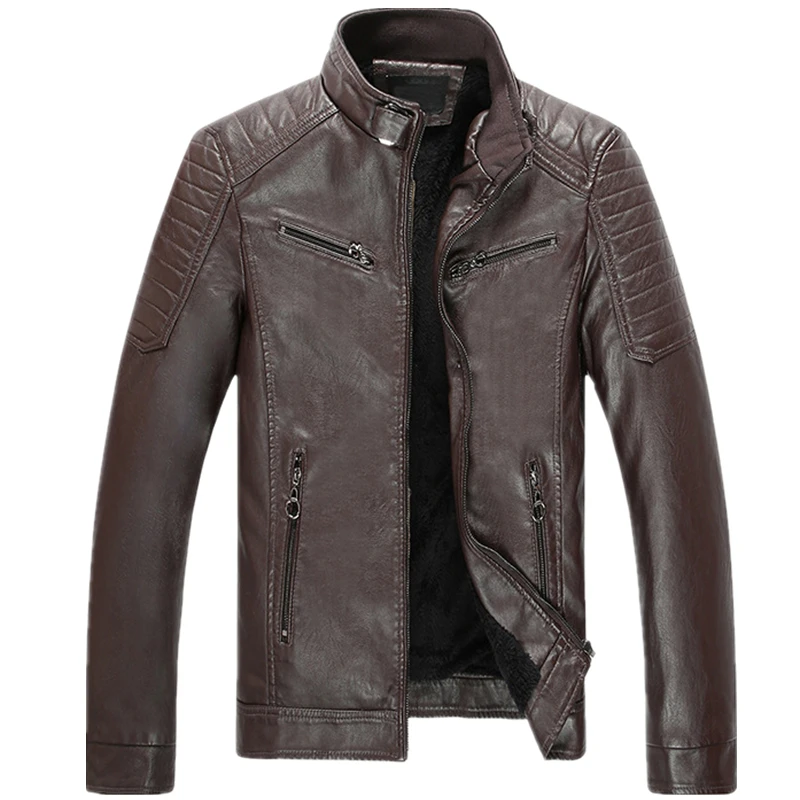 FGKKS Men Motorcycle Leather Jackets Coats Winter Male Solid Color High Quality Faux PU Jacket Coat Mens Casual Leather Jackets
FGKKS Men Motorcycle Leather Jackets Coats Winter Male Solid Color High Quality Faux PU Jacket Coat Mens Casual Leather Jackets