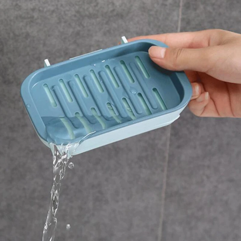 1PC Portable Sponge Holder Soap Rack No Drilling Wall Mounted Double Layer Soap Bathroom Accessories Self Adhesive Soap Dishes
1PC Portable Sponge Holder Soap Rack No Drilling Wall Mounted Double Layer Soap Bathroom Accessories Self Adhesive Soap Dishes