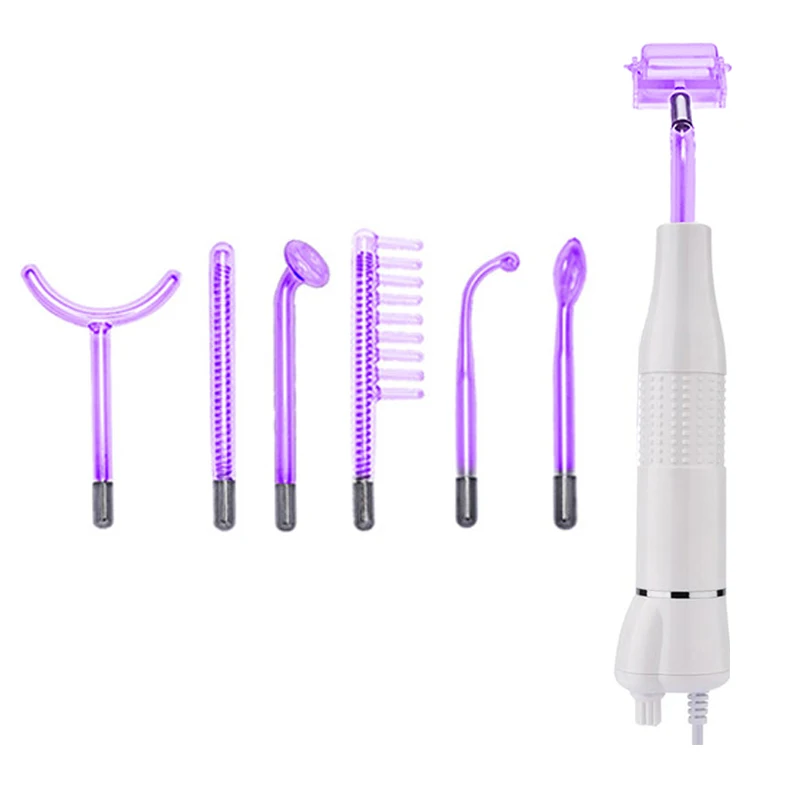 7 in 1 Portable High Frequency Facial Purple Red Purple Electrode Skin Care Glass Tube Face Body Massage Acne Removal Spa Beauty 
7 in 1 Portable High Frequency Facial Purple Red Purple Electrode Skin Care Glass Tube Face Body Massage Acne Removal Spa Beauty