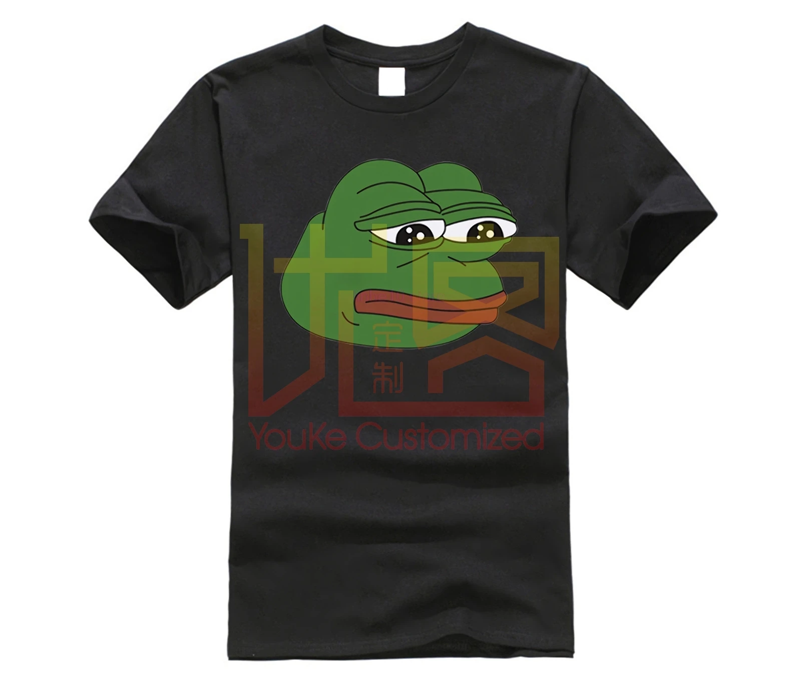 Летняя популярная футболка Meme лягушонок Пепе с круглым вырезом Женская в стиле