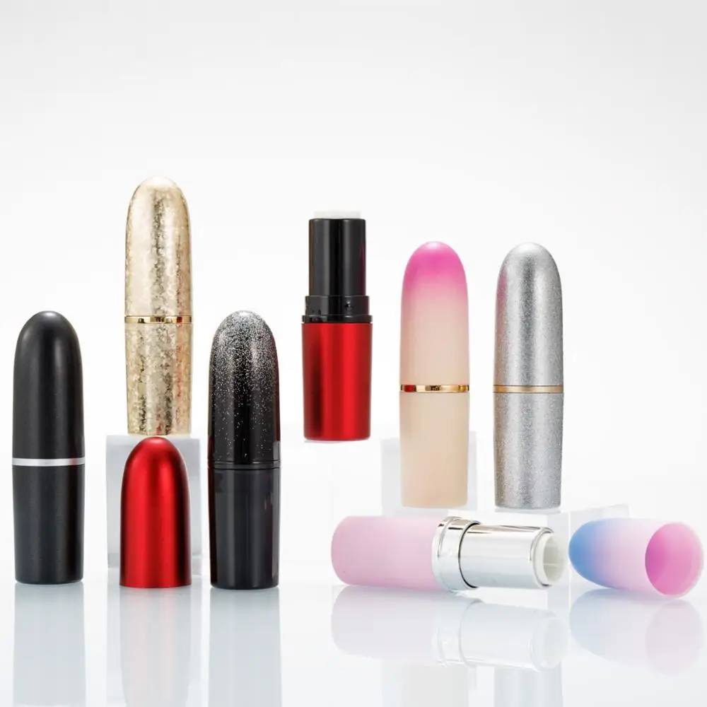 

50pcs 12.1mm shell Bullet Lip stick tube, Empty Plastic Lip Gloss tube, Lipstick tube lipgloss lip blam tubes packaging material