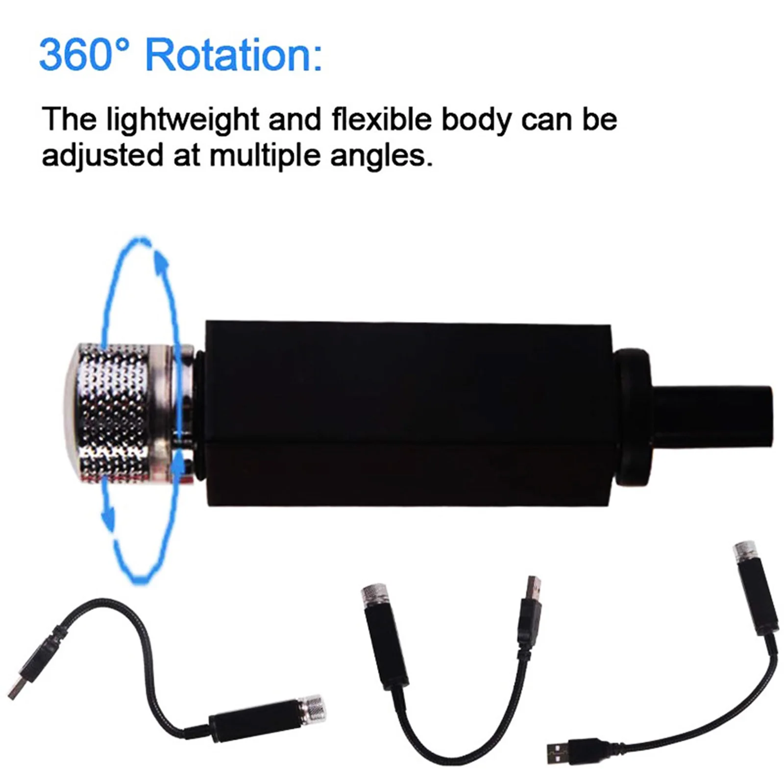 Romantic USB Night Light 360 Swivel Plug and Play-Car and Home Ceiling Projector Light FHJ889
Romantic USB Night Light 360 Swivel Plug and Play-Car and Home Ceiling Projector Light FHJ889