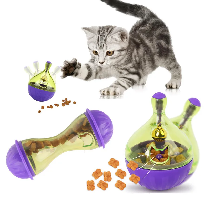 Interactive Cat Food Feeders Ball Pet Toys Tumbler Toy Smarter Cat Dogs Playing Toys Treat Ball Shaking for Dogs Increases
Interactive Cat Food Feeders Ball Pet Toys Tumbler Toy Smarter Cat Dogs Playing Toys Treat Ball Shaking for Dogs Increases