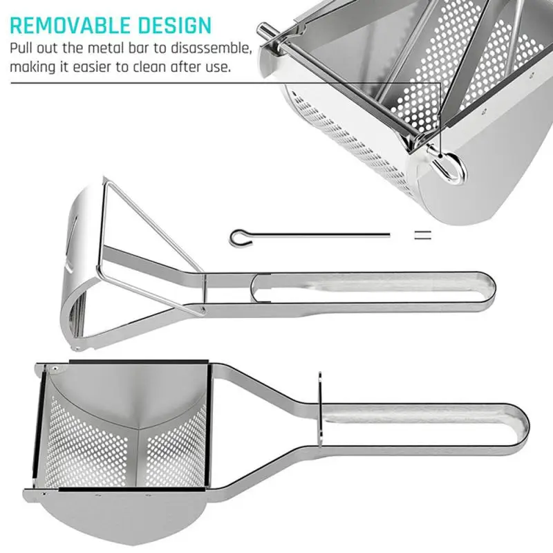 2021 Silver Manual Pressure Potato Machine Stainless Steel Pressure Mashed Potatoes Mashed Potatoes Fruit Juicer Kitchen Tools
2021 Silver Manual Pressure Potato Machine Stainless Steel Pressure Mashed Potatoes Mashed Potatoes Fruit Juicer Kitchen Tools