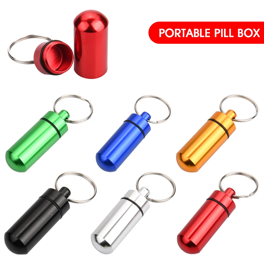 3 PCS Small Pocket Pill Box Portable Waterproof Aluminium Alloy Mini Pill Organizer Container Keychain Medicine 10g
3 PCS Small Pocket Pill Box Portable Waterproof Aluminium Alloy Mini Pill Organizer Container Keychain Medicine 10g