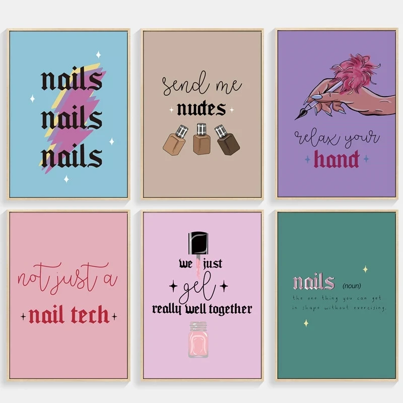 Nail Salon Canvas Painting Fashion Pictures Girl Beauty Shop Bedroom Decoration Pink Makeup Nails Wall Art Posters and Prints
Nail Salon Canvas Painting Fashion Pictures Girl Beauty Shop Bedroom Decoration Pink Makeup Nails Wall Art Posters and Prints