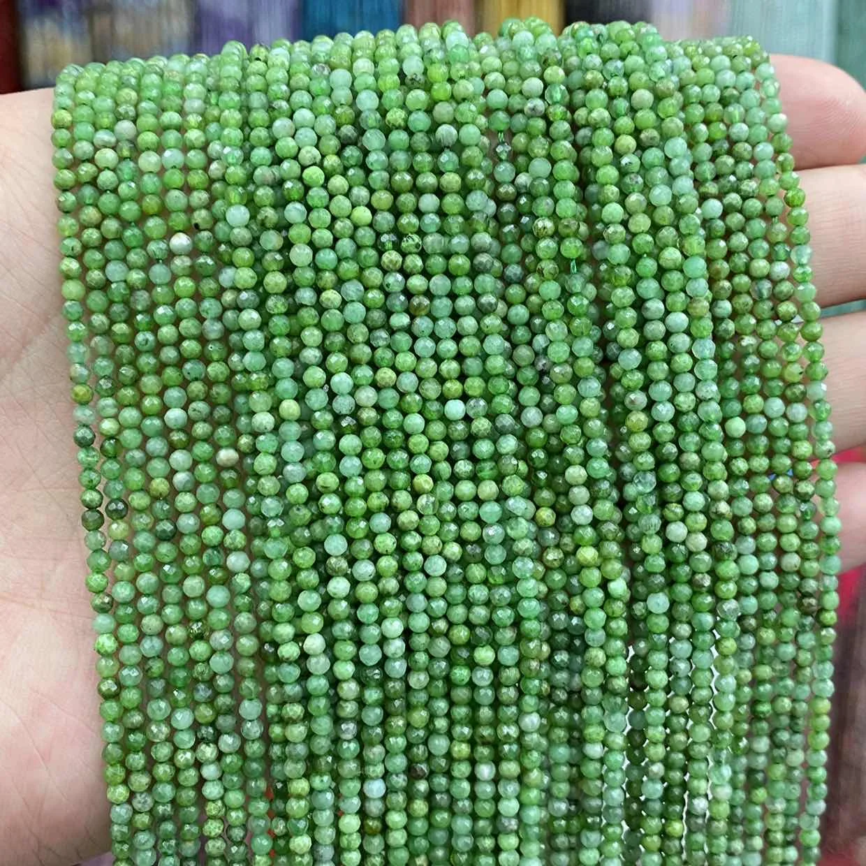 2MM Green pattern Stone Faceted Round Small Size Beads For Jewelry Making Design Accessories 15"/Strand Wholesale
2MM Green pattern Stone Faceted Round Small Size Beads For Jewelry Making Design Accessories 15"/Strand Wholesale