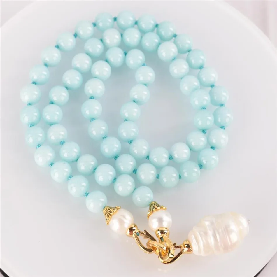 Natural Aquamarine white Pearl Gemstone 18k gold Knot Necklace CARNIVAL Ear stud Mother's Day Christmas Dangle Lucky Gift Diy
Natural Aquamarine white Pearl Gemstone 18k gold Knot Necklace CARNIVAL Ear stud Mother's Day Christmas Dangle Lucky Gift Diy