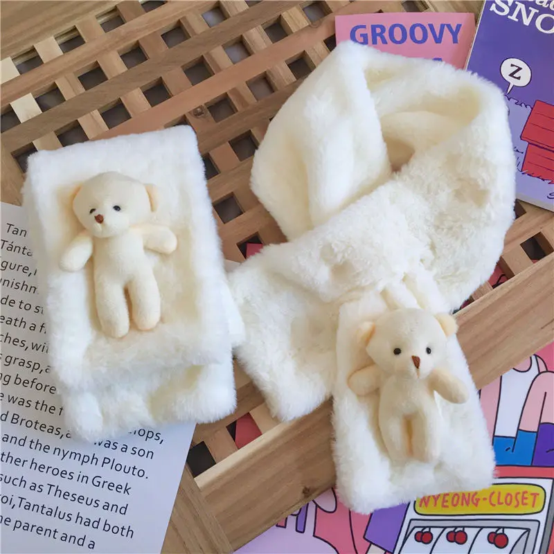 Winter Instagram Cute Simple Bear Doll Scarf Girl Fall And Winter Schoolgirl Warm Plush Scarf
Winter Instagram Cute Simple Bear Doll Scarf Girl Fall And Winter Schoolgirl Warm Plush Scarf