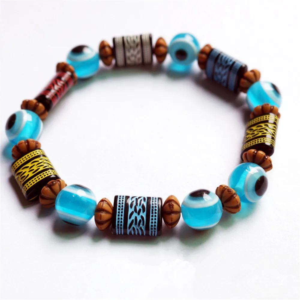 1PC Turkish Blue Eyed Demon Evil Eye Bracelet Greece Turkey Travel Souvenir Handmade Plastic Resin Pendant
1PC Turkish Blue Eyed Demon Evil Eye Bracelet Greece Turkey Travel Souvenir Handmade Plastic Resin Pendant