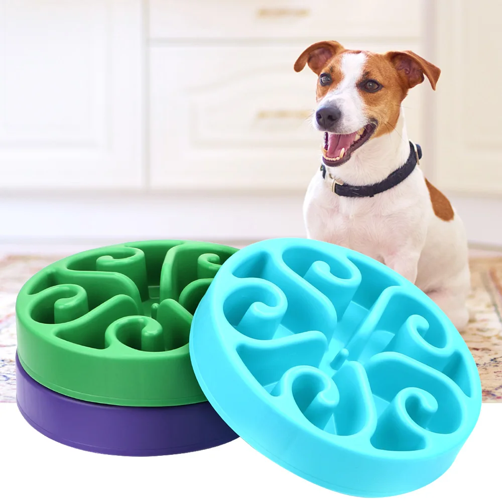 Cat Dog Healthy Diet Dish Plate Pet Supplies Anti-choke Puppy Slow Down Eating Feeder 
Cat Dog Healthy Diet Dish Plate Pet Supplies Anti-choke Puppy Slow Down Eating Feeder