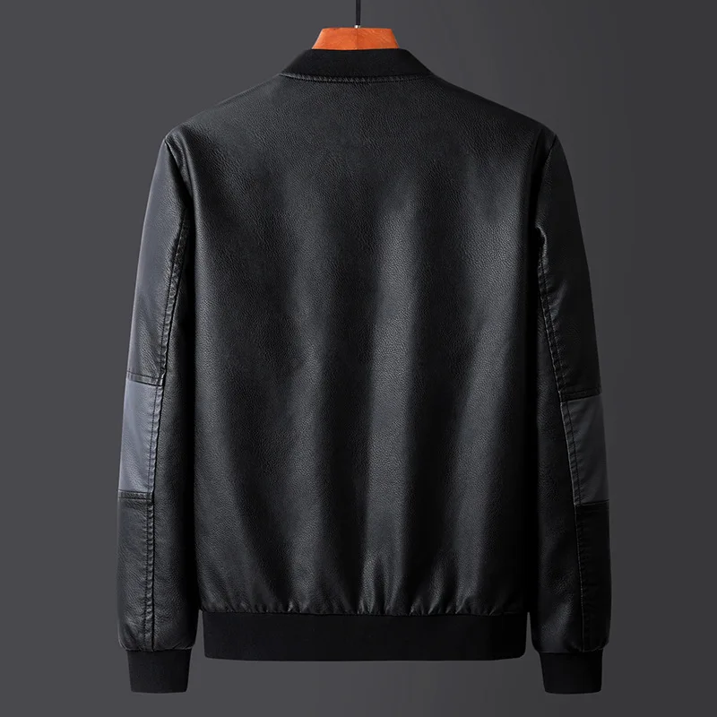 New 2021 Autumn Spring Men's Leather Casual Fashion Stand Collar Motorcycle Jacket Jackets Men Slim Style Quality PU Moto Hombre
New 2021 Autumn Spring Men's Leather Casual Fashion Stand Collar Motorcycle Jacket Jackets Men Slim Style Quality PU Moto Hombre