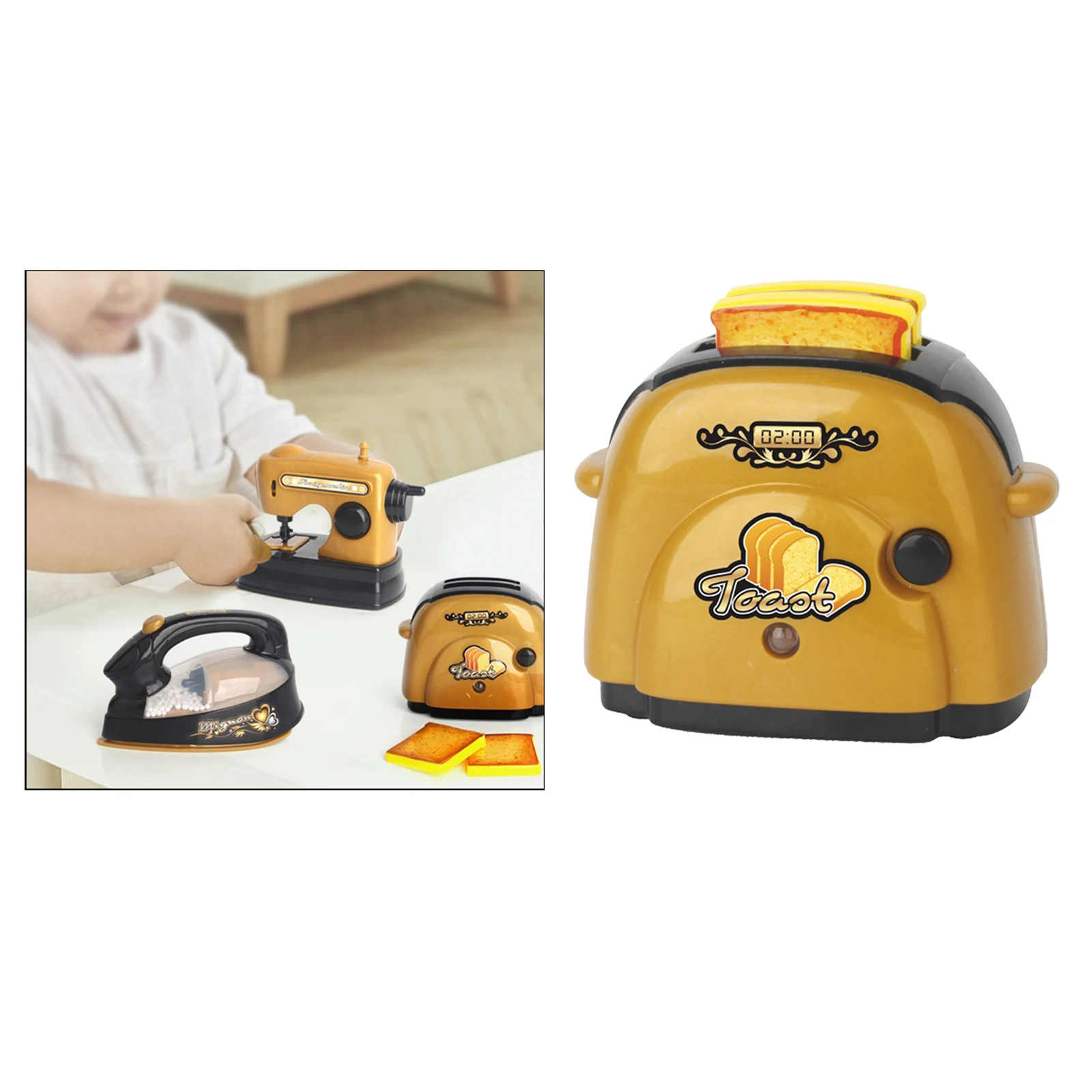 -up Playset Kids Roleplay Home Appliance Pretend Play Toast-er 
-up Playset Kids Roleplay Home Appliance Pretend Play Toast-er