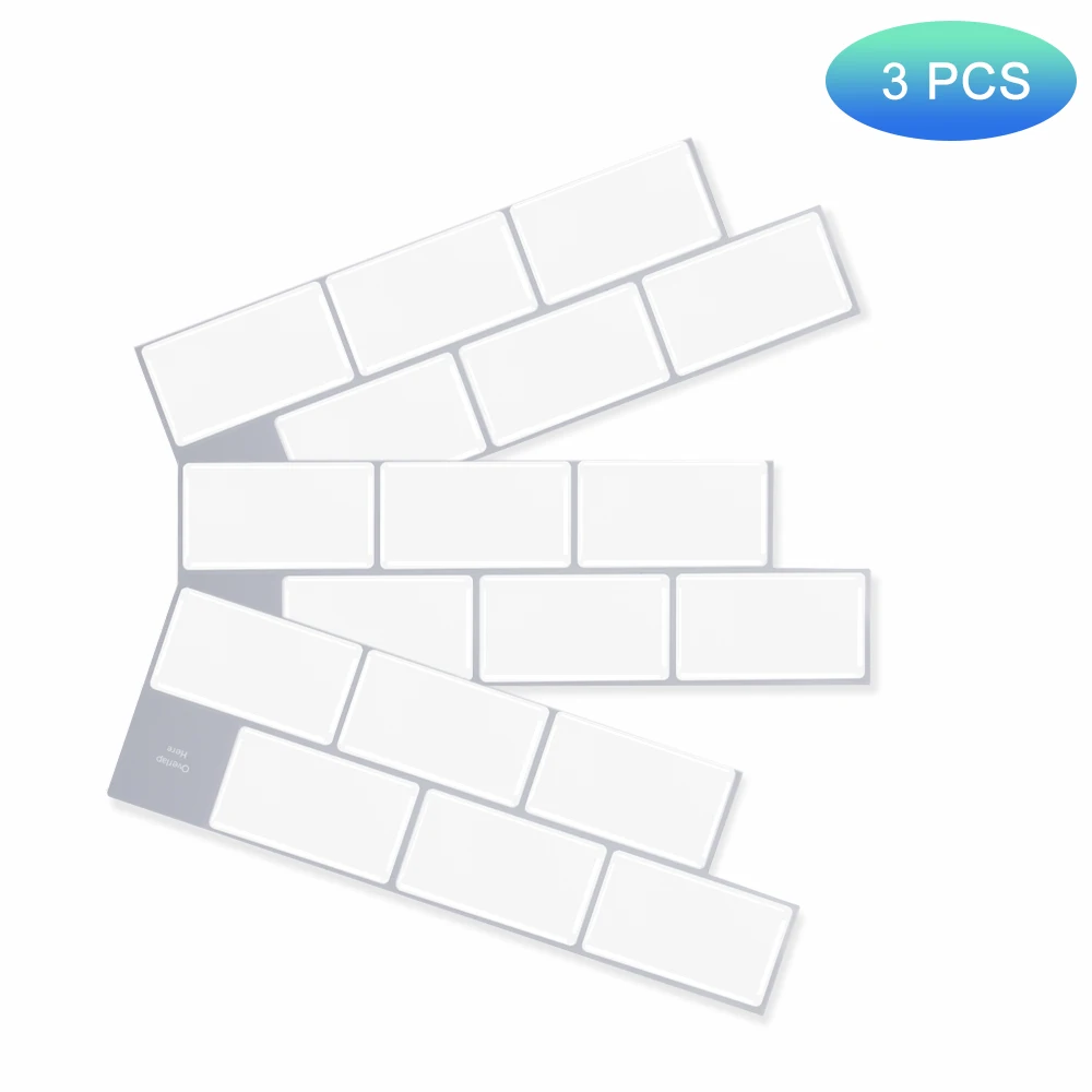 EasyTiles Waterproof Peel And Stick Wall Tiles Stickers Black Subway 3D Vinyl Wallpaper For Kitchen Bathroom - 3 Sheets
EasyTiles Waterproof Peel And Stick Wall Tiles Stickers Black Subway 3D Vinyl Wallpaper For Kitchen Bathroom - 3 Sheets