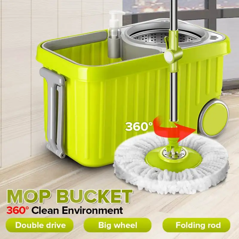 Dual Drive Mop and Bucket 360° Spin Floor Mop Stainless Steel Wash Home Cleaner with 2 Reusable Household Microfiber Pads
Dual Drive Mop and Bucket 360° Spin Floor Mop Stainless Steel Wash Home Cleaner with 2 Reusable Household Microfiber Pads