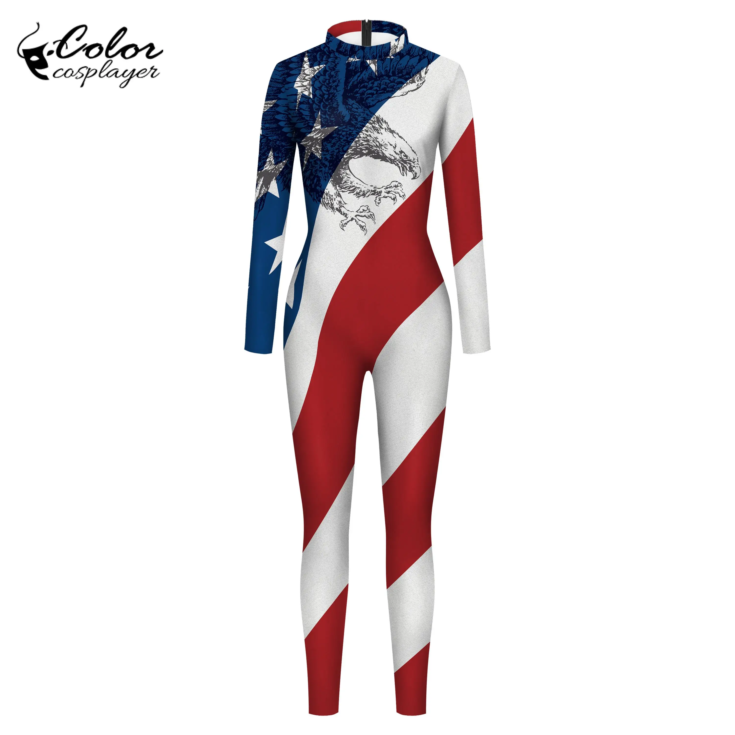 Color Cosplayer Unisex Zentai American Flag Pattern Catsuit Cosplay 3D Printing Outfit Adult Zipper Bodysuit Fancy Jumpsuit
Color Cosplayer Unisex Zentai American Flag Pattern Catsuit Cosplay 3D Printing Outfit Adult Zipper Bodysuit Fancy Jumpsuit